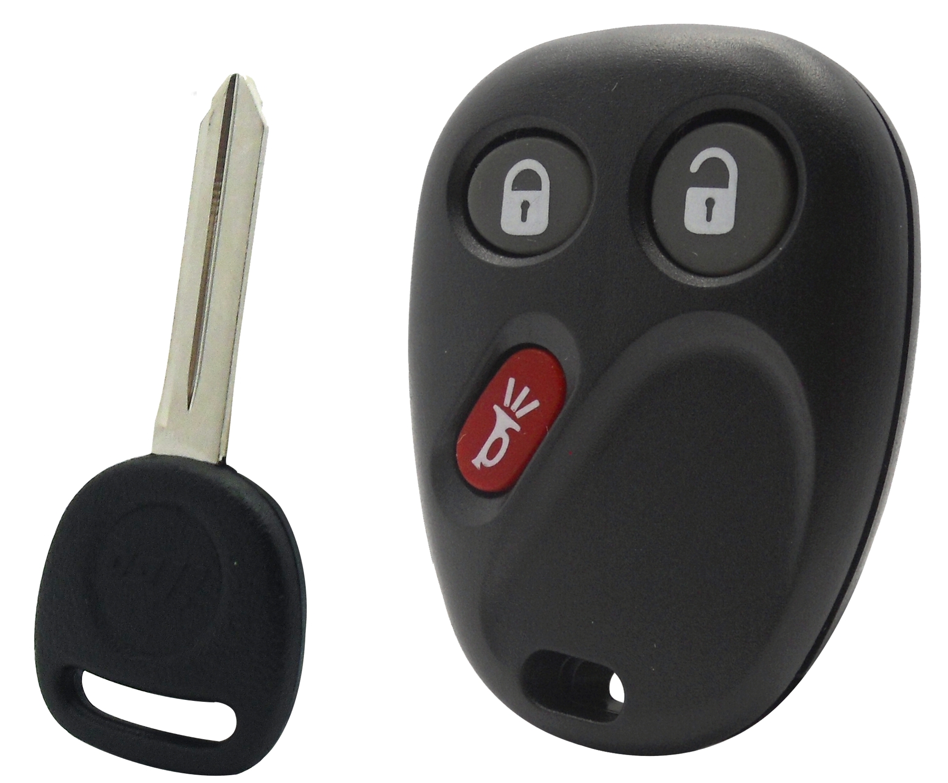 Cadillac, Chevrolet, and GMC Keyless Entry Remote - 3 Button Replacement Fob - Image 2