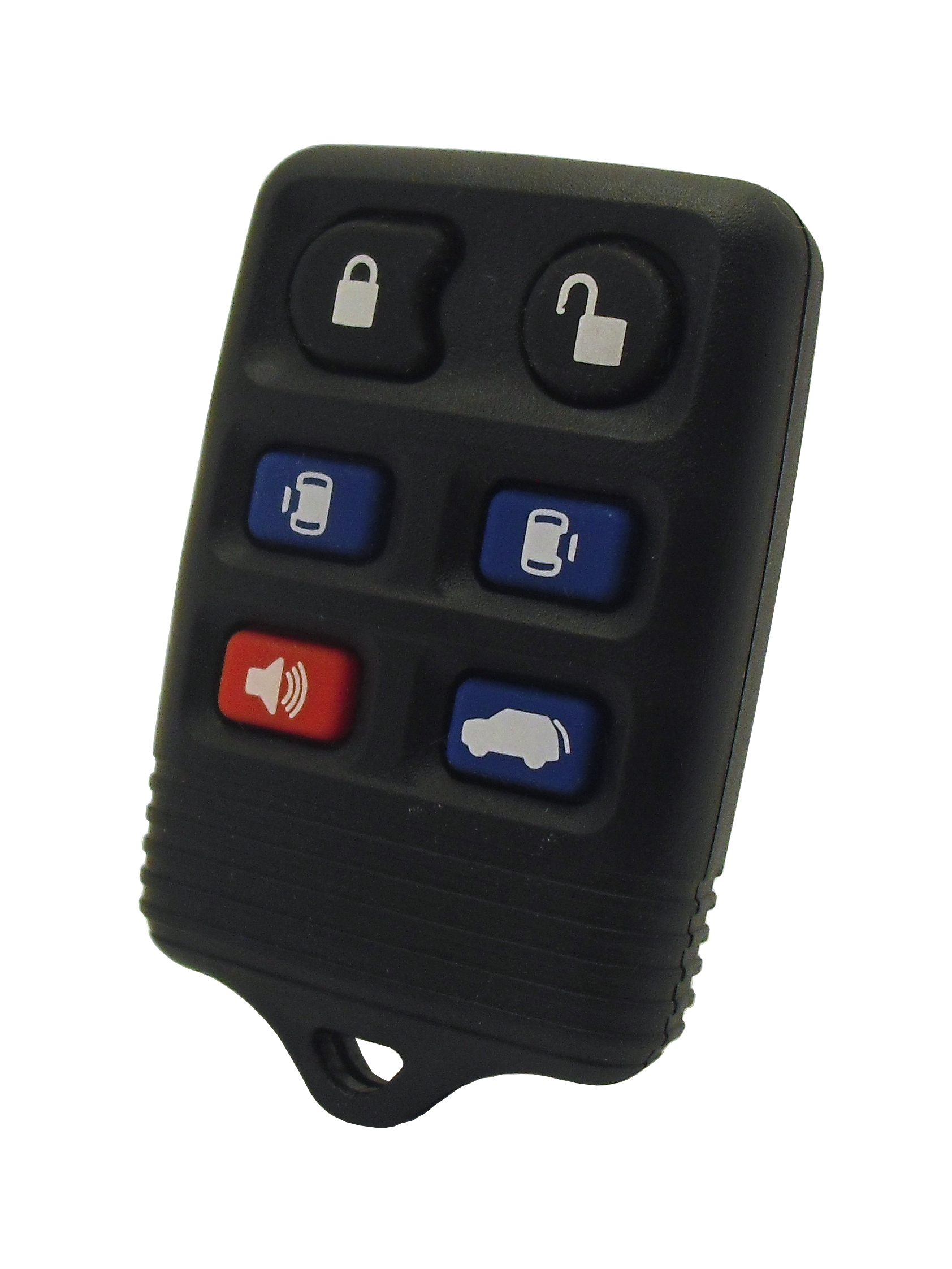 Minivan Keyless Remote - 6-Button Fob with Lock, Unlock, Hatch, Sliding Van Doors, and Panic Functions