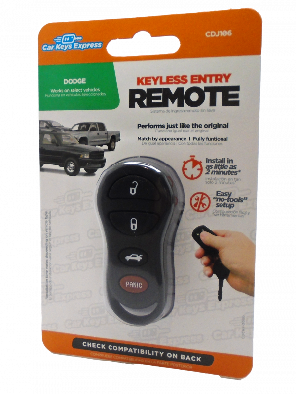 Chrysler / Dodge / Jeep Keyless Entry Remote - 4 Button2002 Jeep Liberty - Image 2