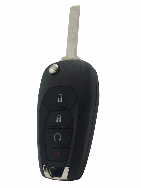 GM 4-Button Keyless Entry and Flip Key with Remote Start,  Lock,  Unlock,  and Panic Buttons2019 Chevrolet Trax