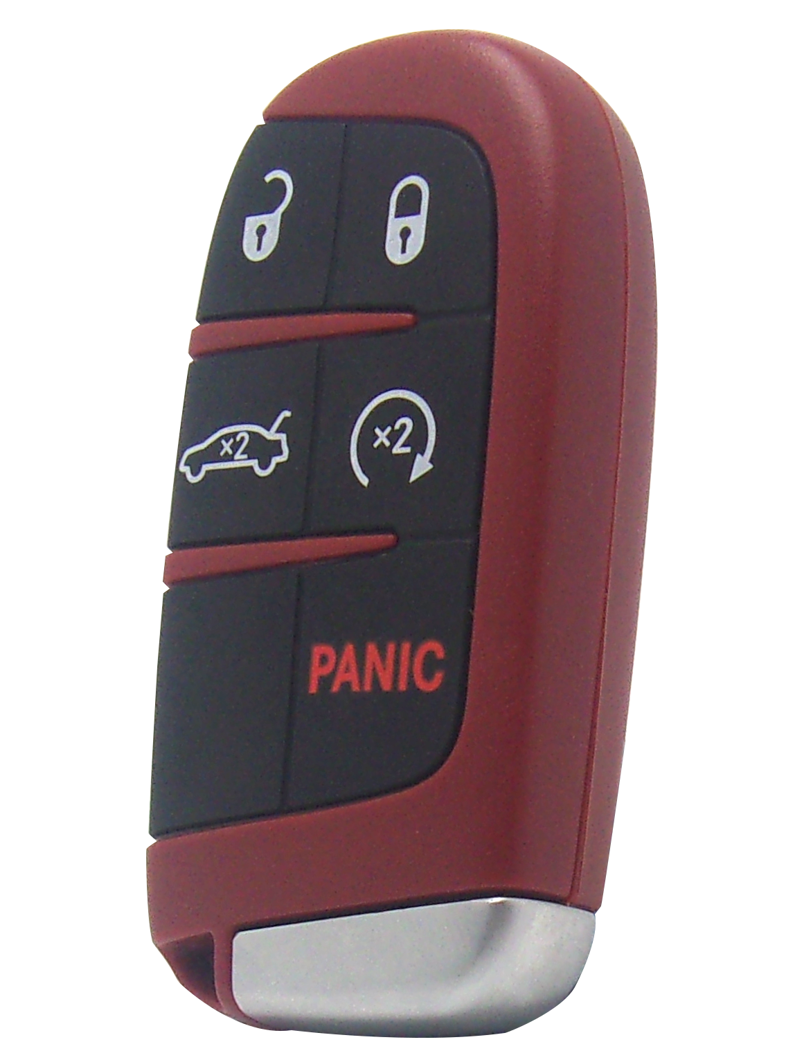 Dodge SRT 5-Button Smart Key with Lock, Unlock, Trunk, Remote Start, and Panic Functions