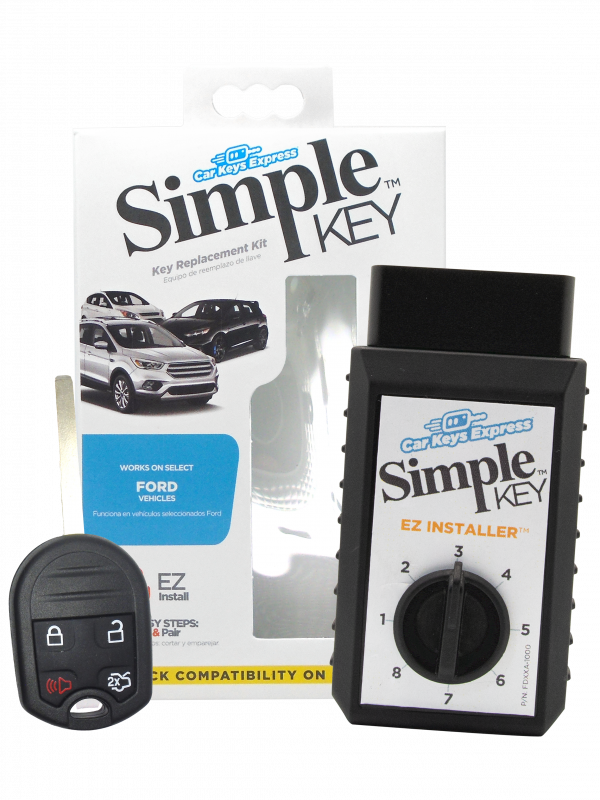 Ford Simple Key - 4 Button Remote & Key Combo with High Security Blade2012 Ford Focus