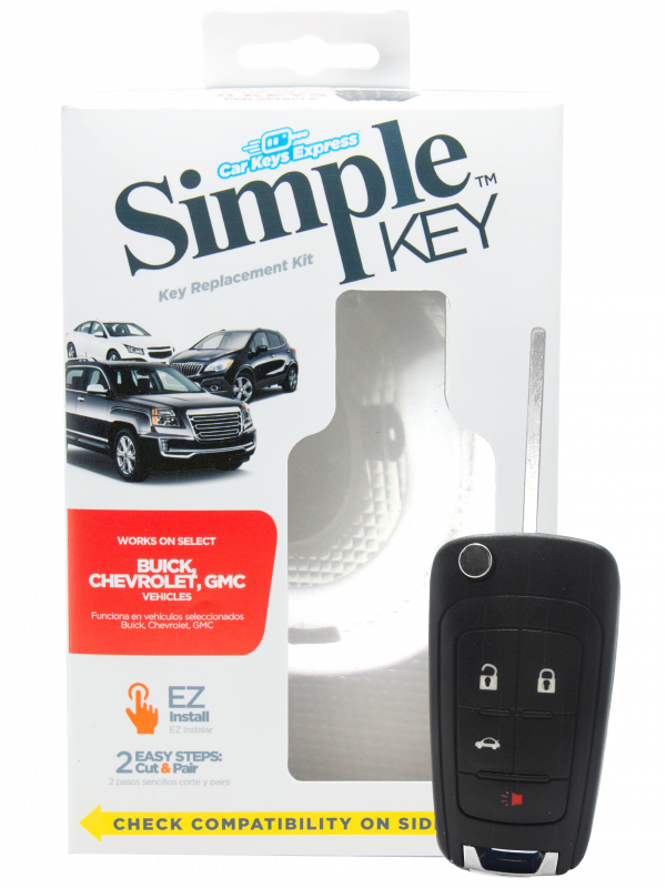 GM Simple Key - 4 Button Flip-Key with Trunk2010 GMC Terrain