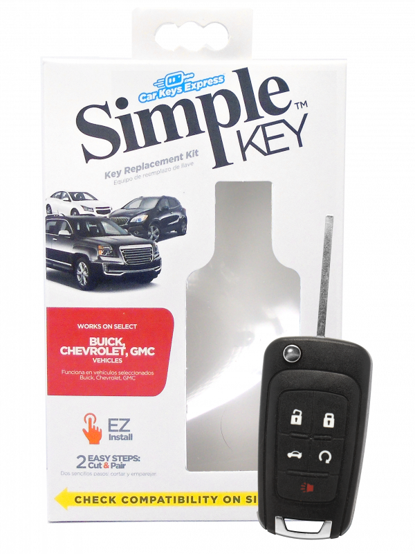 GM Simple Key - 5 Button Flip-Key with Trunk & Remote Start2010 GMC Terrain