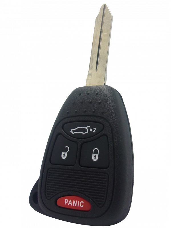 Chrysler,  Dodge,  and Jeep Simple Key - 4 Button Remote & Key Combo with Car Trunk2008 Jeep Liberty - Image 2