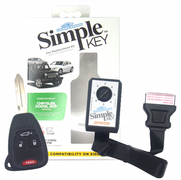 Chrysler,  Dodge,  and Jeep Simple Key - 4 Button Remote & Key Combo with Car Trunk2008 Jeep Liberty
