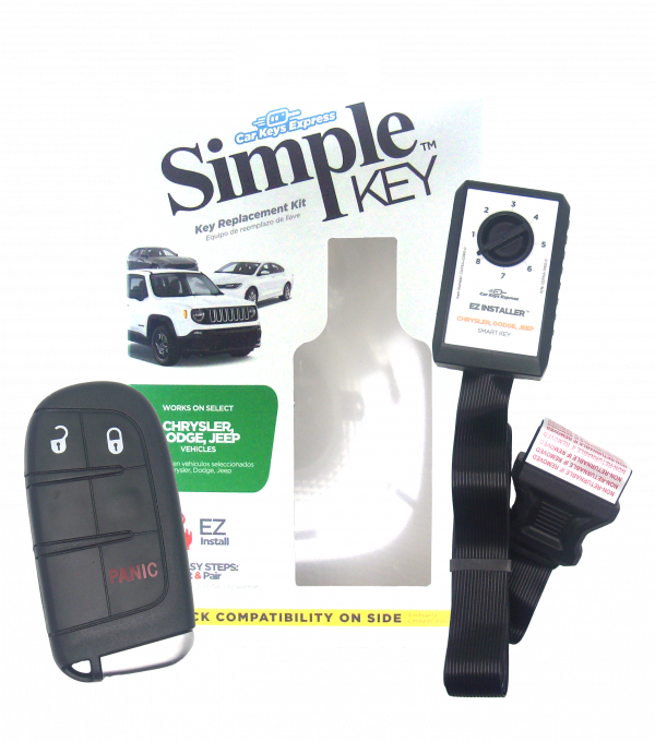 Chrysler,  Dodge,  and Jeep Simple Key - 3 Button Smart Key Remote w/ Emergency Key Insert2014 Jeep Cherokee