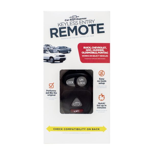 GM 720 - 4 Button Trunk Packaged GM 700 and GM 7102001 Pontiac Aztek