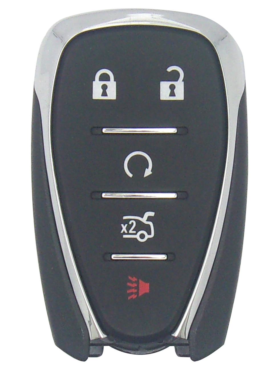Chevrolet 5 Button Smart Key with Lock, Unlock, Trunk, Remote Start, and Panic Buttons - Image 2