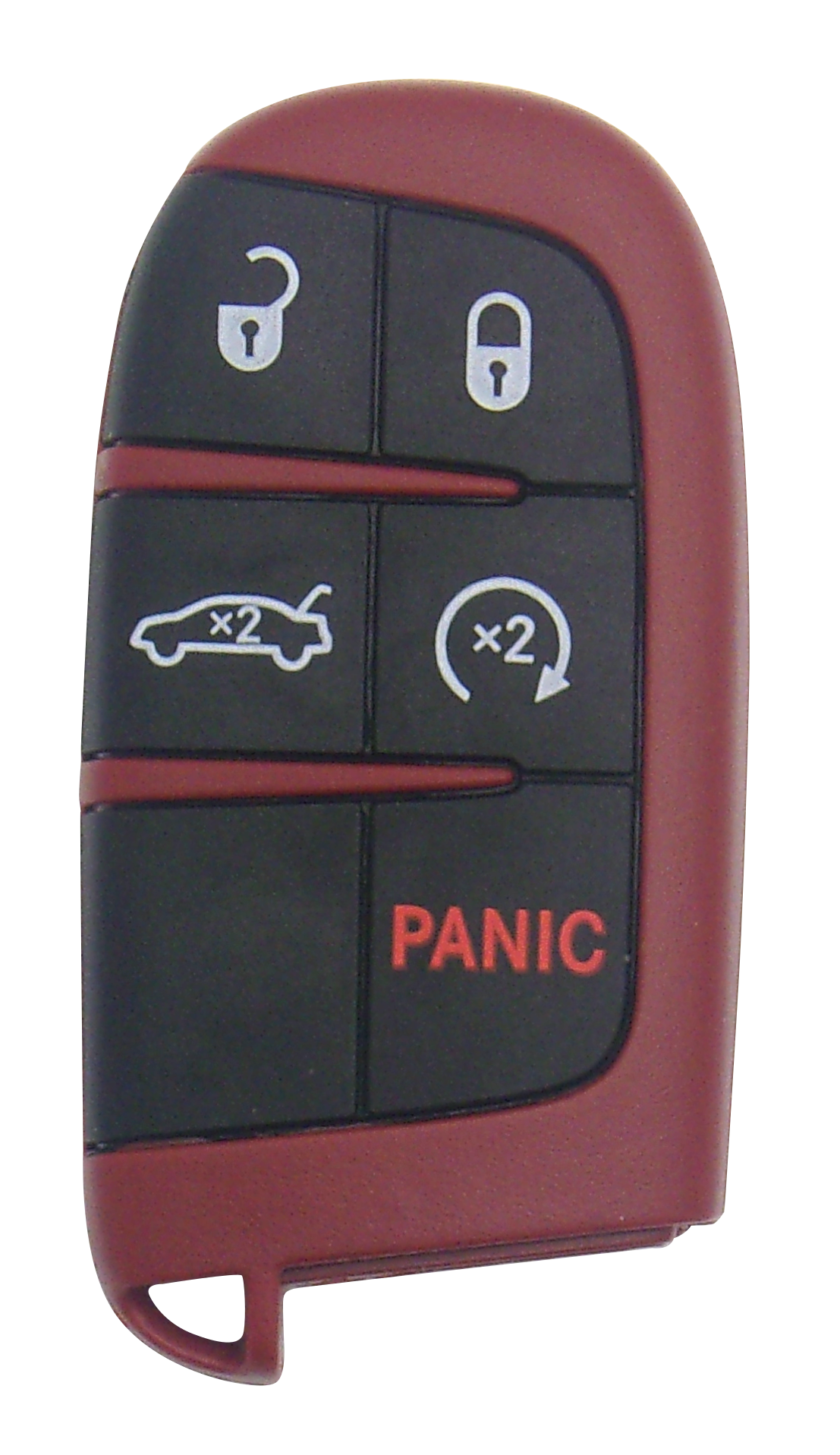 Dodge SRT 5-Button Smart Key with Lock, Unlock, Trunk, Remote Start, and Panic Functions - Image 2