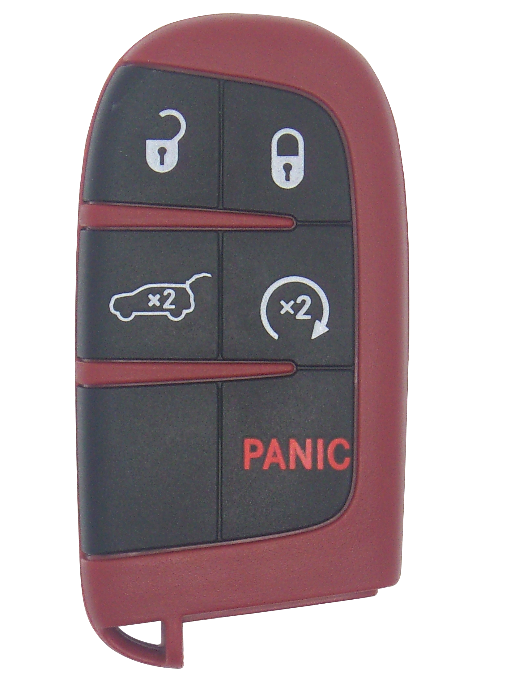 Dodge SRT 5-Button Smart Key with Lock, Unlock, Hatch, Remote Start, and Panic Functions - Image 2