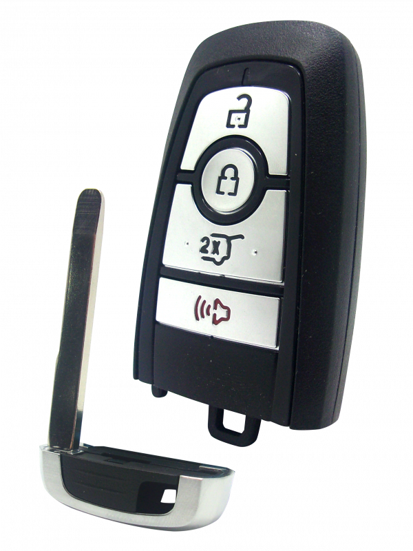Mustang Mach-E Smart Key - 4 Button Remote with Lock,  Unlock,  Open Rear Hatch,  and Panic Features.2021 Ford Mustang Mach-E