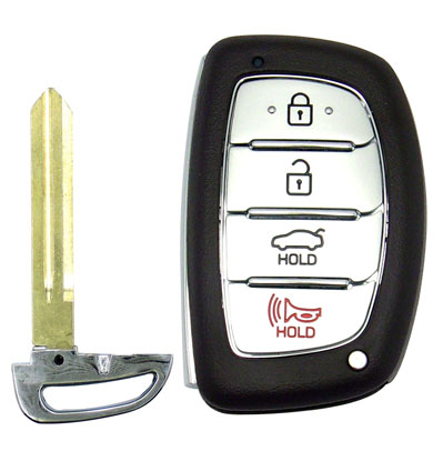 Hyundai Keyless Entry Smart Key Remote - 4 Button with Lock, Unlock, Open Trunk, and Panic Buttons - Image 2