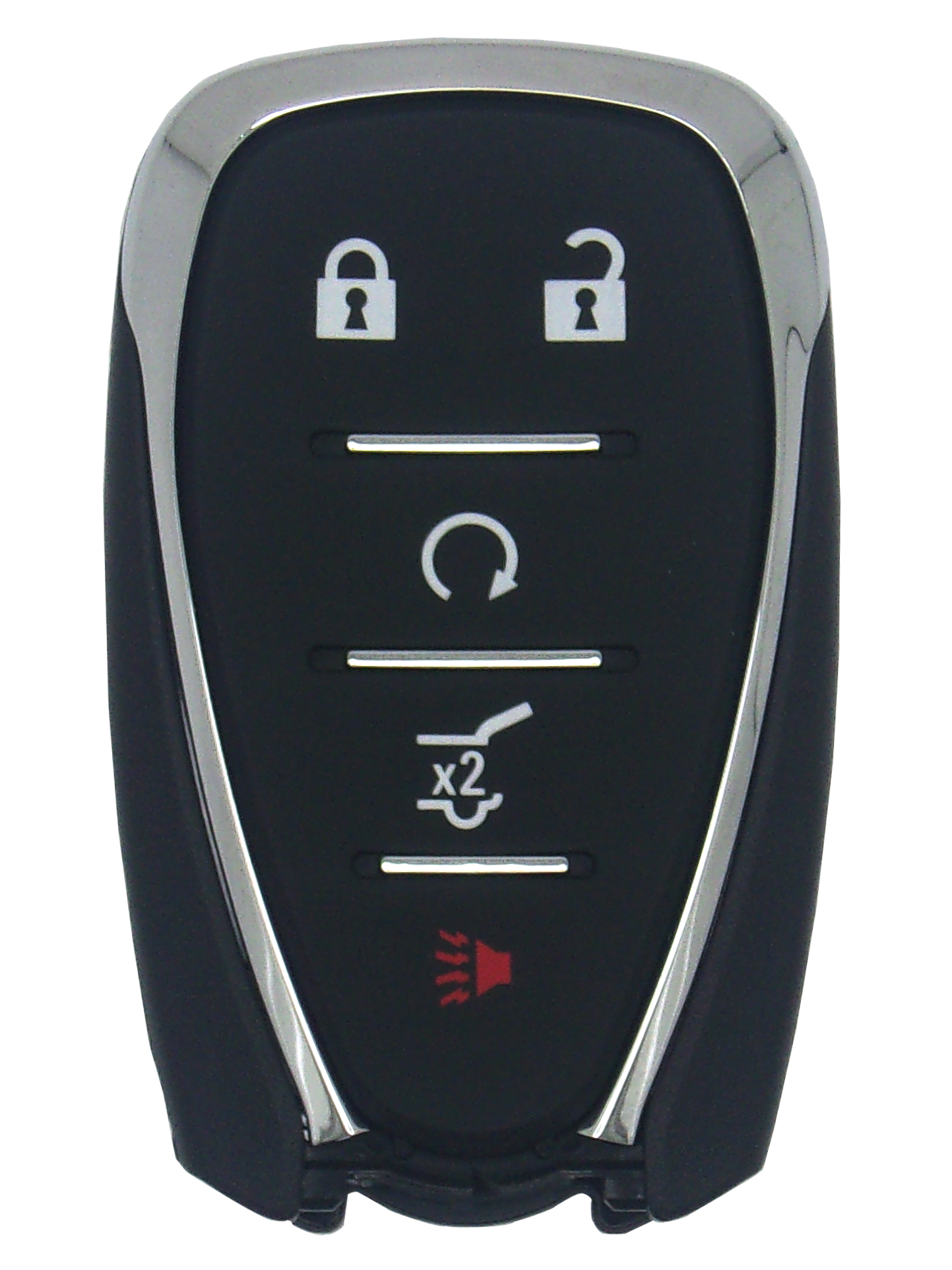 Chevrolet 5 Button Smart Key with Lock, Unlock, Remote Start, Hatch, and Panic Buttons - Image 2
