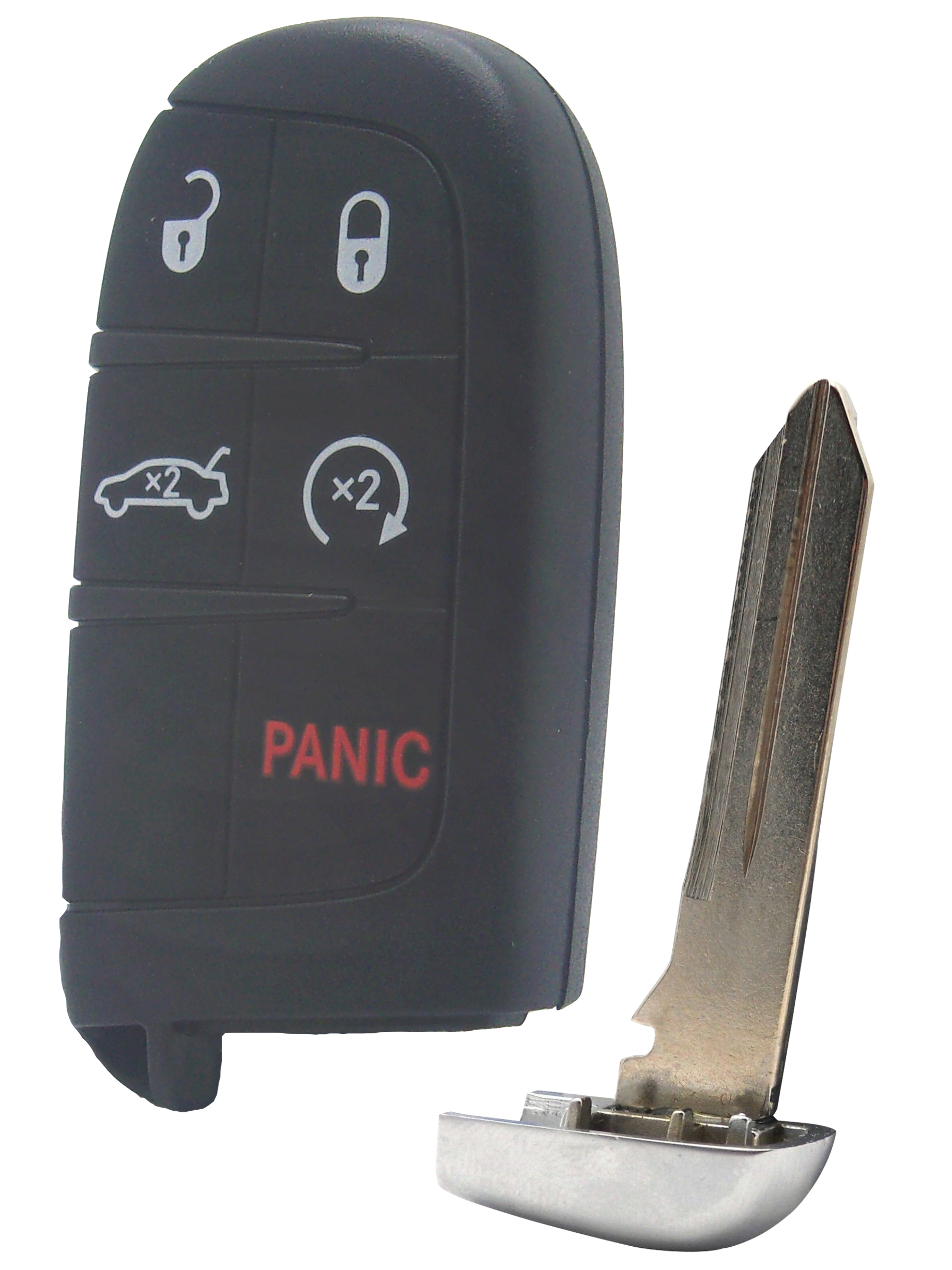 Dodge SRT Smart Key - 5 Button with lock, unlock, trunk, remote start, and panic features