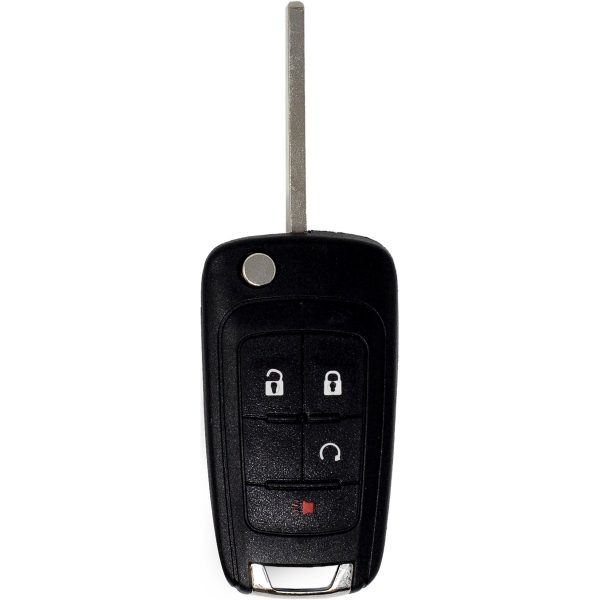 GM Simple Key - 4 Button Flip-Key with Remote Start2010 GMC Terrain - Image 2