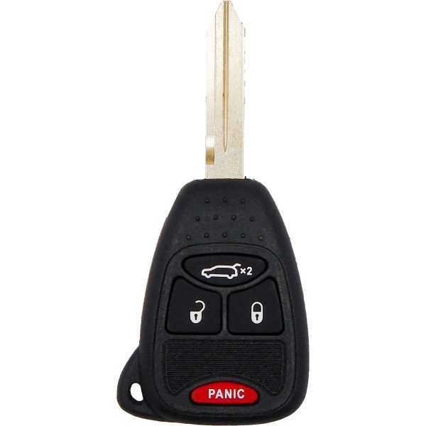 Chrysler,  Dodge,  and Jeep Simple Key - 4 Button Remote & Key Combo with Car Trunk2008 Jeep Liberty - Image 4