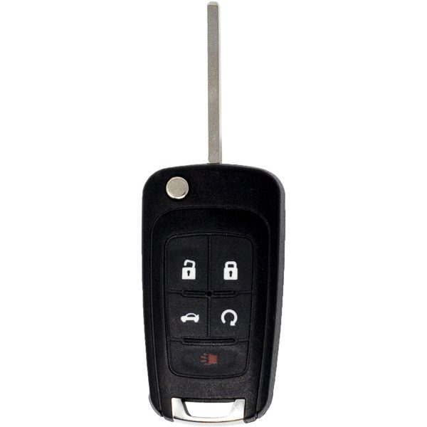 GM Simple Key - 5 Button Flip-Key with Trunk & Remote Start2010 GMC Terrain - Image 2