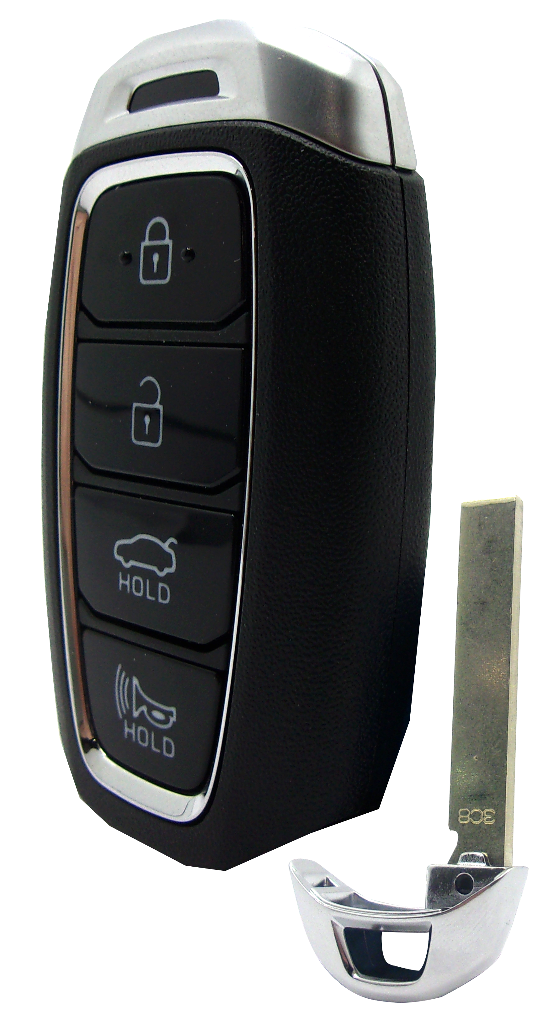 Hyundai Smart Key - 4 Button with Lock, Unlock, Open Trunk, and Panic Buttons