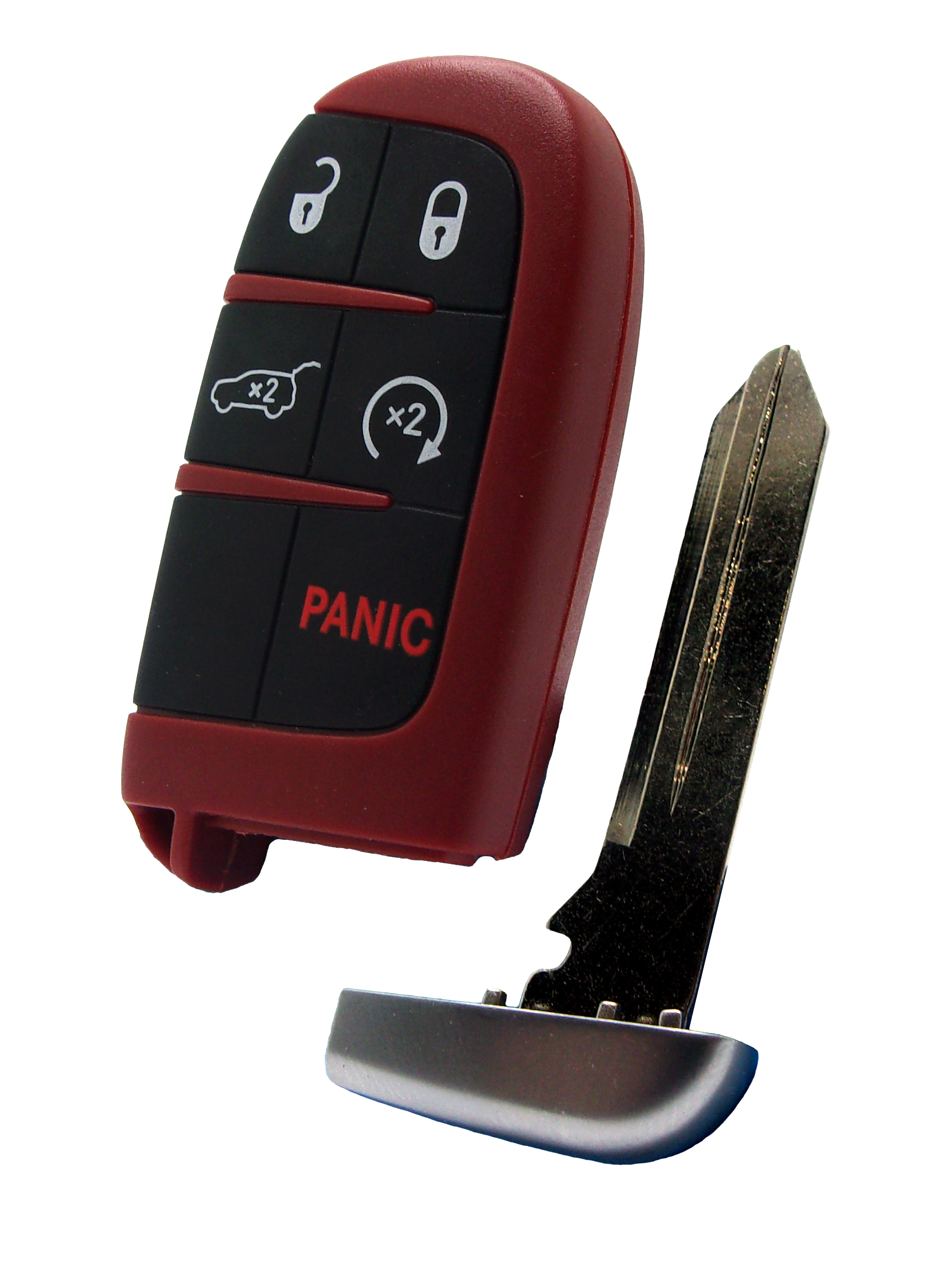 Jeep Grand Cherokee Trackhawk Smart Key - 5 Button with lock, unlock, hatch, remote start, and panic features