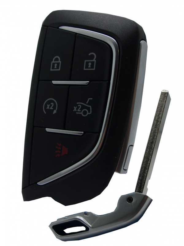 Cadillac Smart Key - 5 Button with Lock,  Unlock,  Remote Start,  Trunk,  and Panic Buttons2020 Cadillac CT5