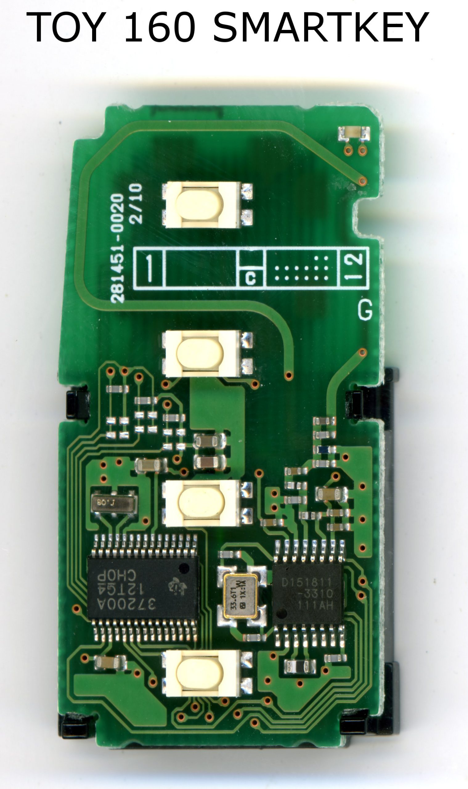 Black Toyota Smart Key - Image 2