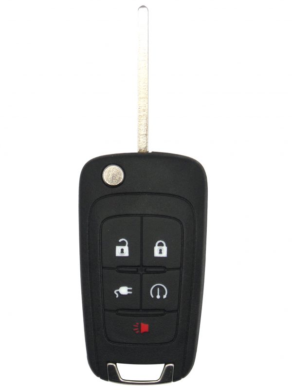 GM 5-Button Proximity Flip Key Remote with Lock,  Unlock,  Remote Start,  Charging,  and Panic Buttons2011 Chevrolet Volt - Image 2