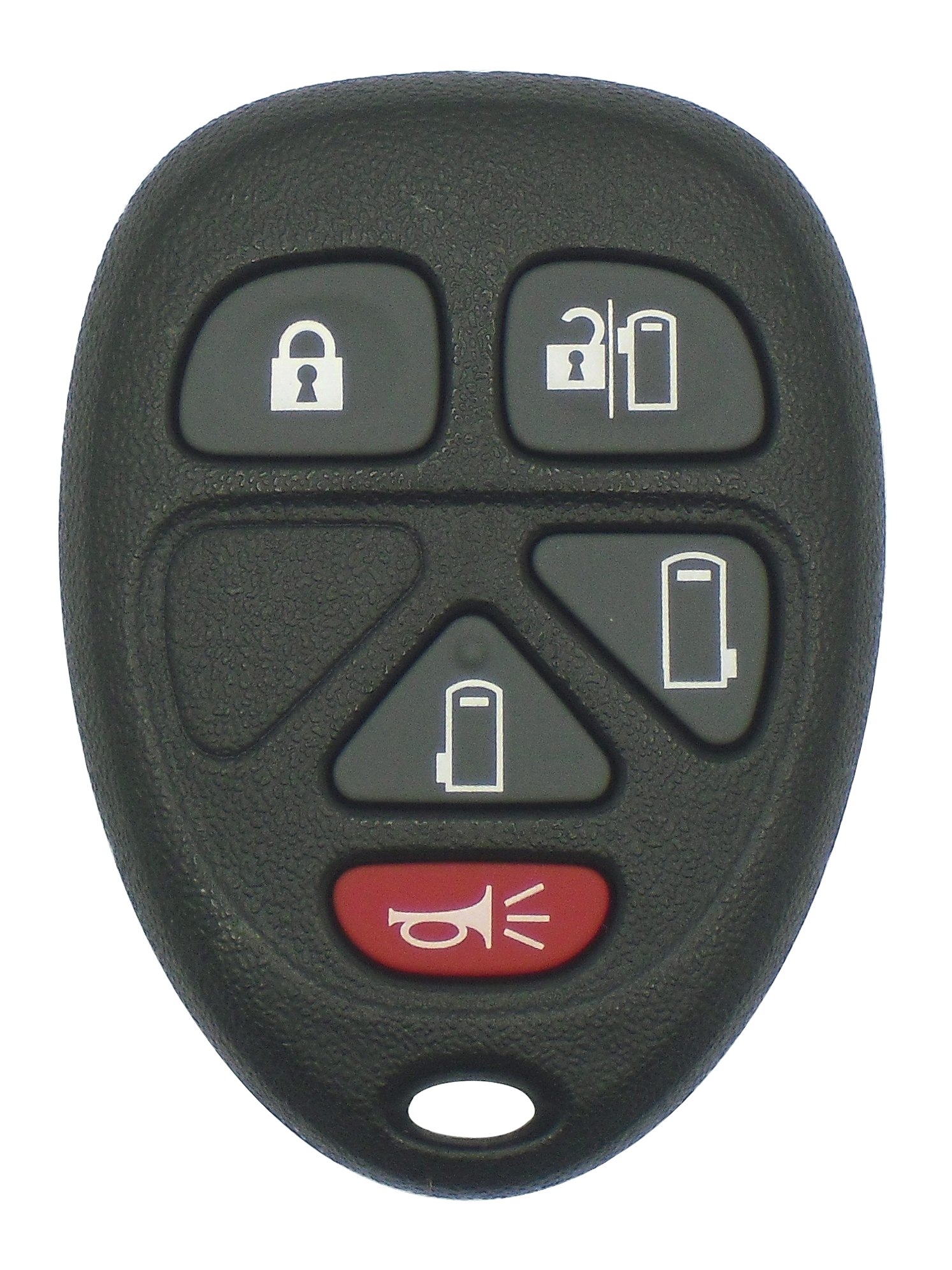 GMC and Chevy 5 Button Keyless Entry Remote with Sliding Door Buttons featuring Lock, Unlock, Open Left Sliding Door, Open Right Sliding Door, and Panic Buttons - Image 2