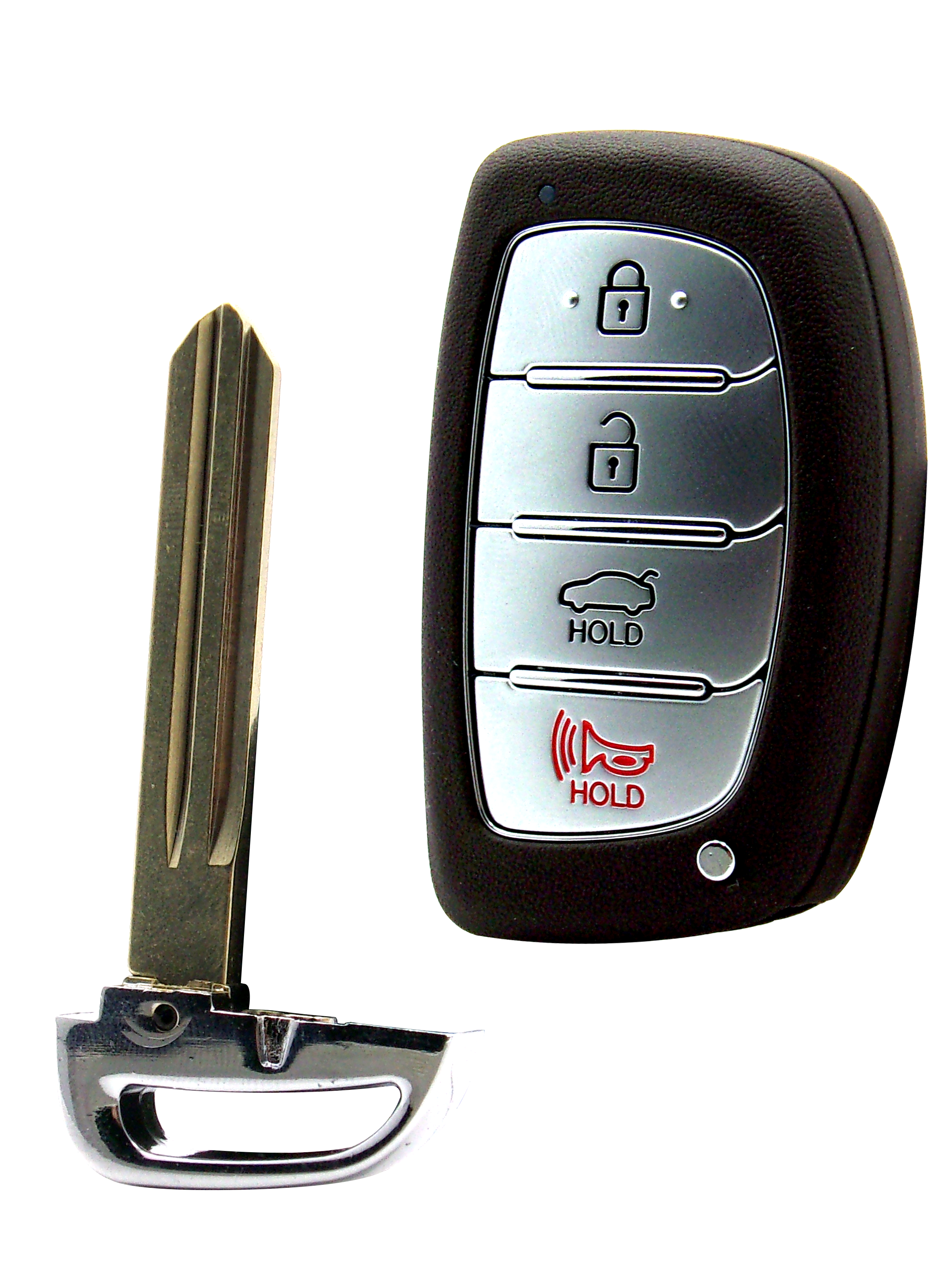 Hyundai Keyless Entry Smart Key Remote - 4 Button with Lock, Unlock, Open Trunk, and Panic Buttons