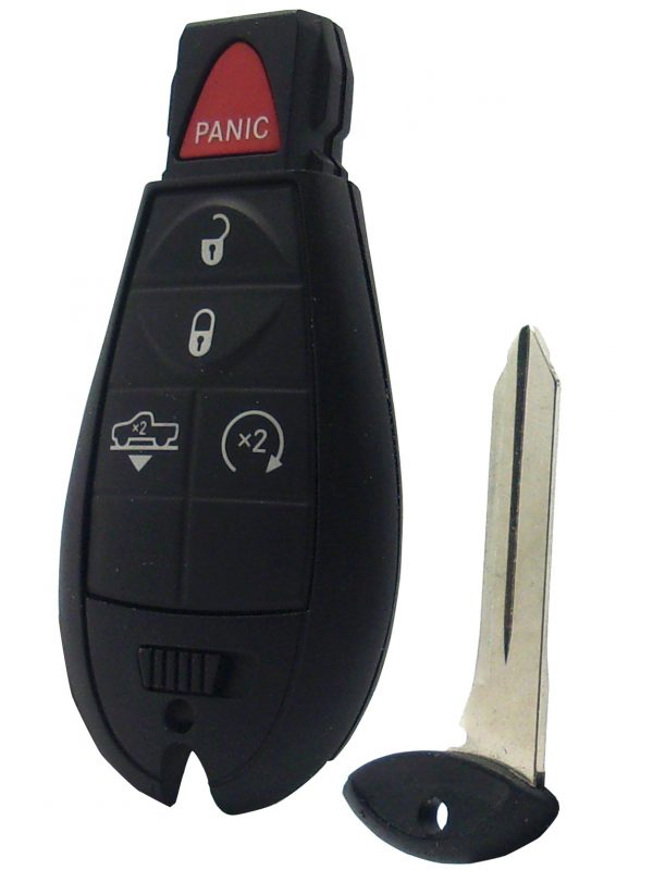 Remote and Key Combo - 5 Button with Lock,  Unlock,  Remote Start,  Suspension,  and Panic Buttons2017 Ram 1500
