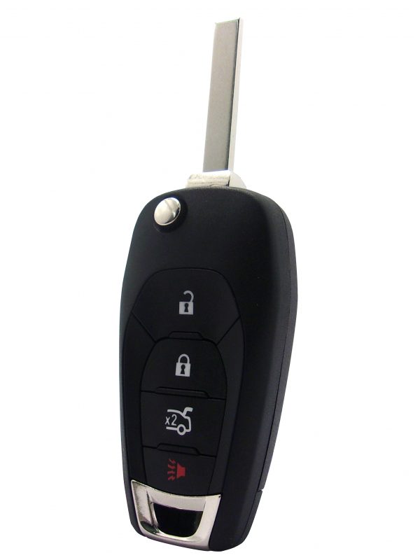 Replacement OEM Flip-Key Remote with Lock,  Unlock,  Remote Start,  and Panic Buttons2016 Chevrolet Cruze