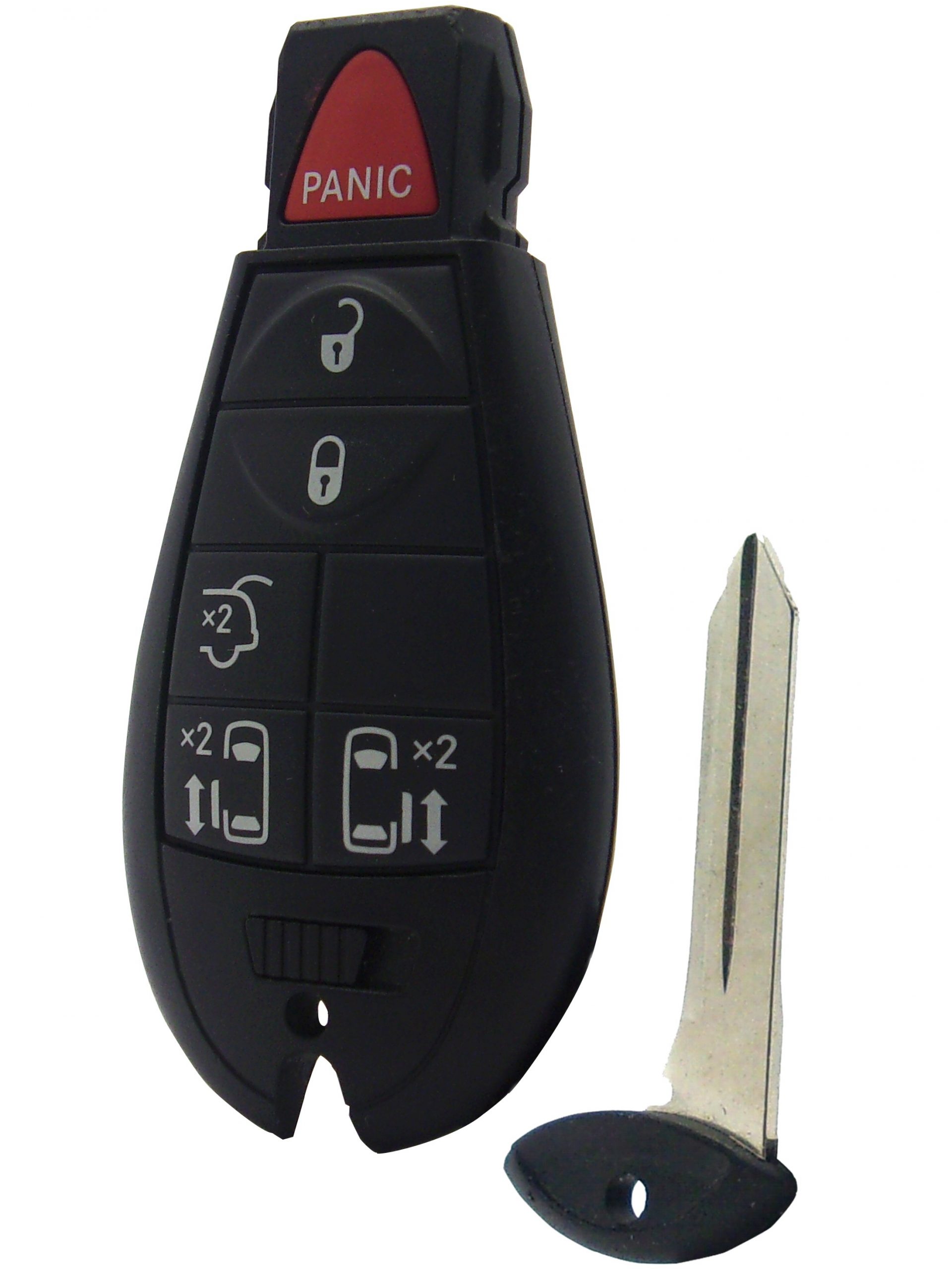 Chrysler/Dodge/Volkswagen 6-Button Fobik Remote w/ Hatch and Sliding Doors