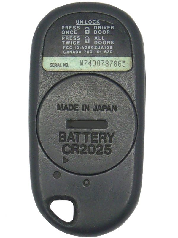 Acura 4-Button Keyless Entry Remote with Lock,  Unlock,  Trunk and Panic Functions1997 Acura Integra - Image 3