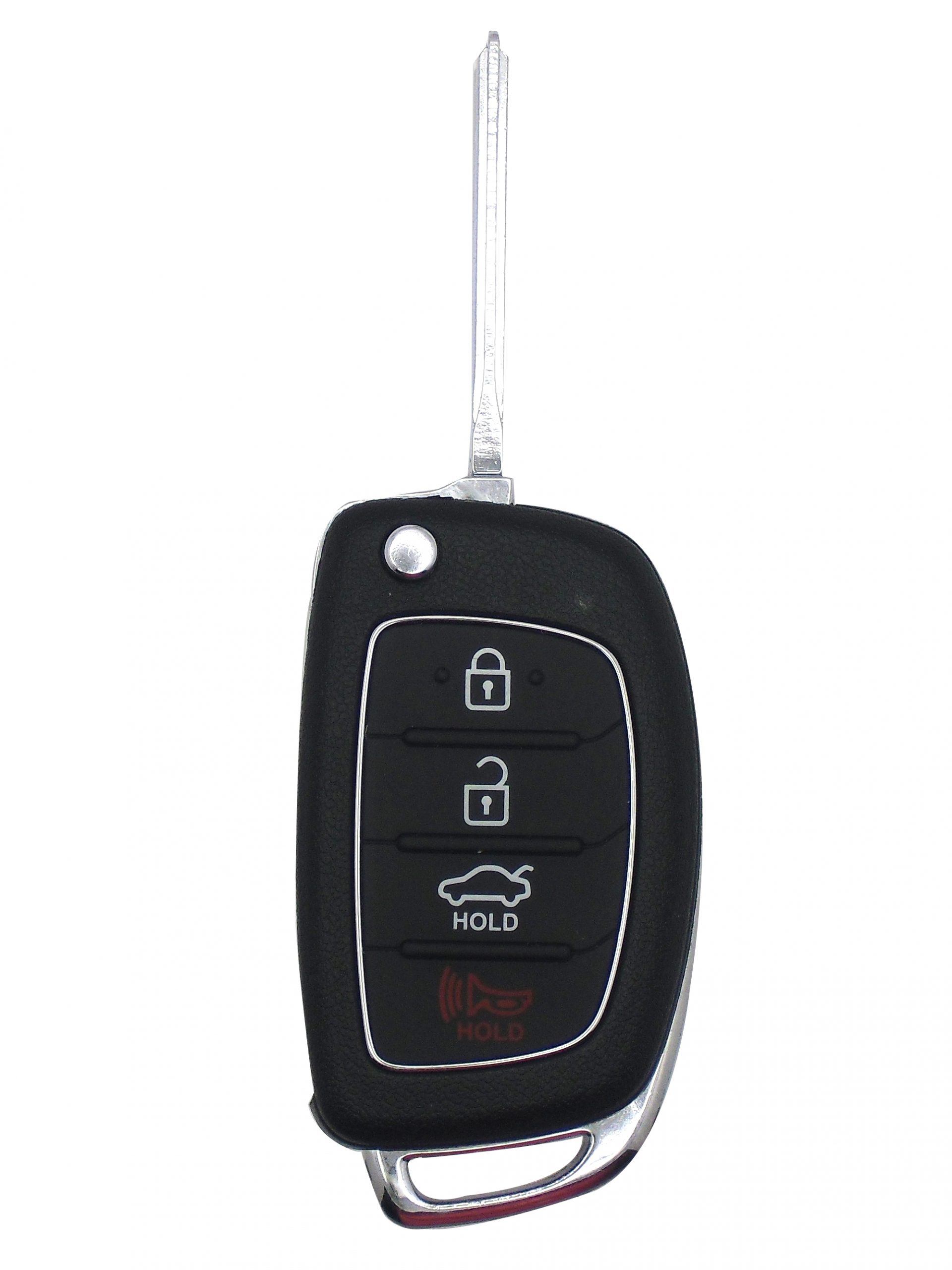 Hyundai 4-Button Flip Key with Trunk Button - Image 2