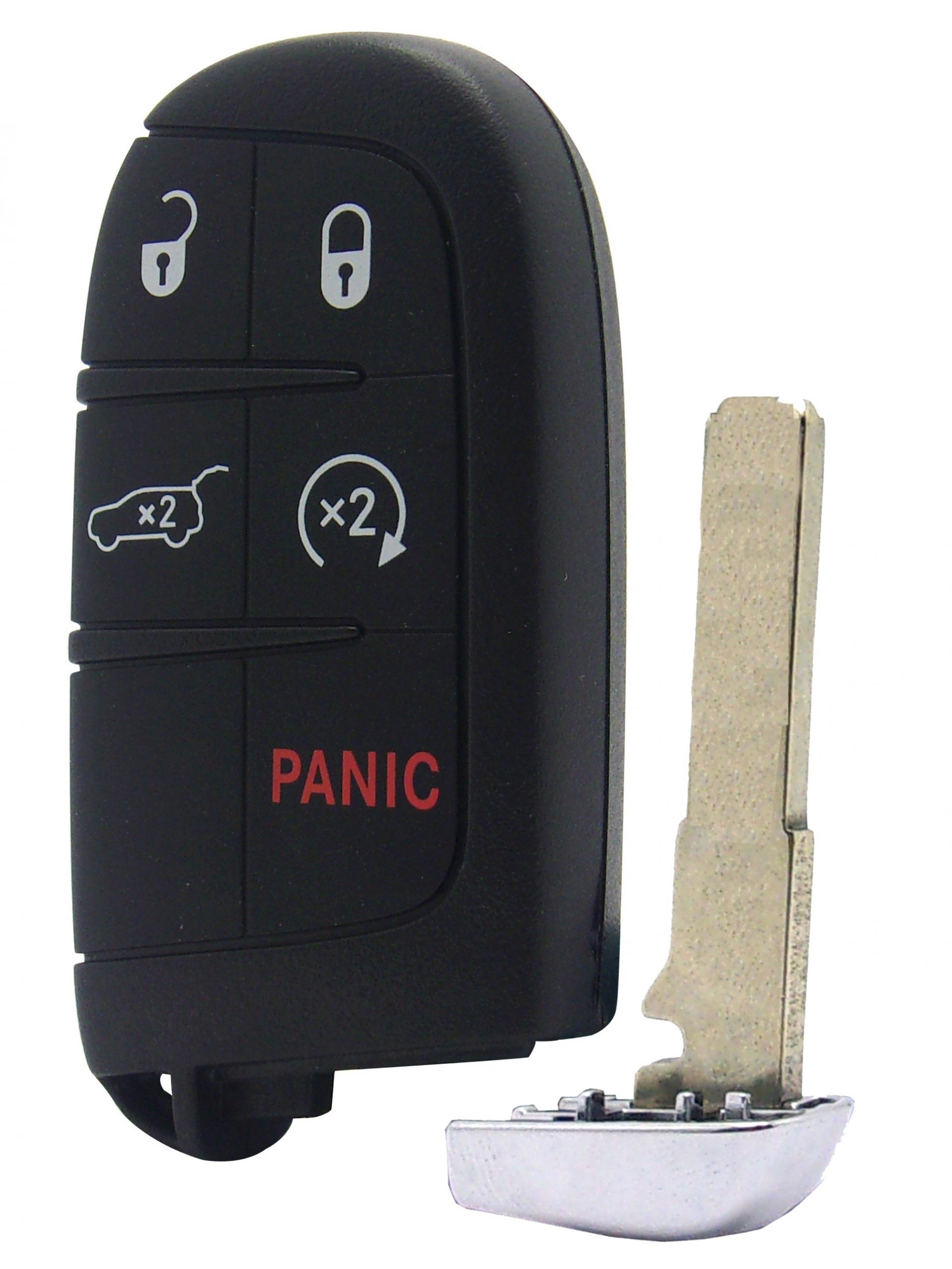 Replacement OEM 5-Button Smart Key with Lock, Unlock, Hatch, Remote Start, and Panic Functions